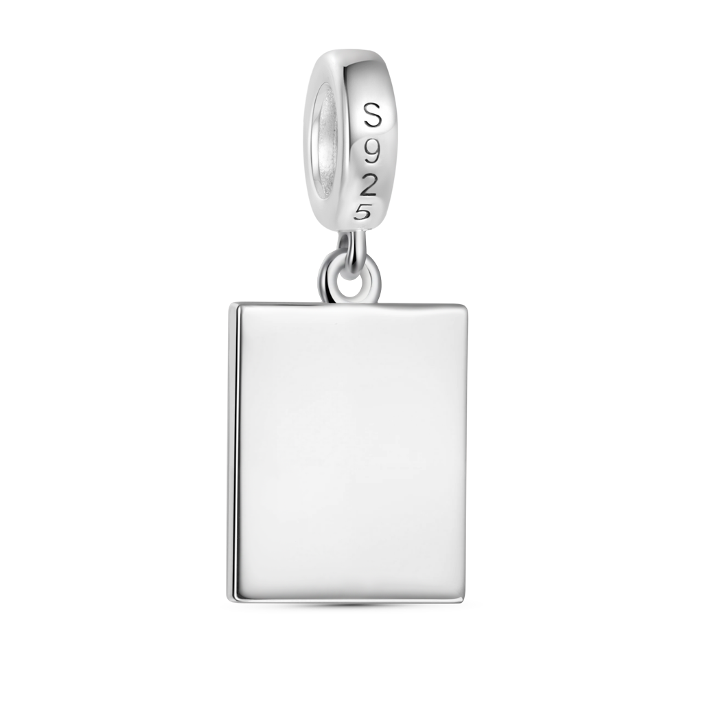 Gnoce Horror Chewing Scream Square Pendant Dangle Charm_3