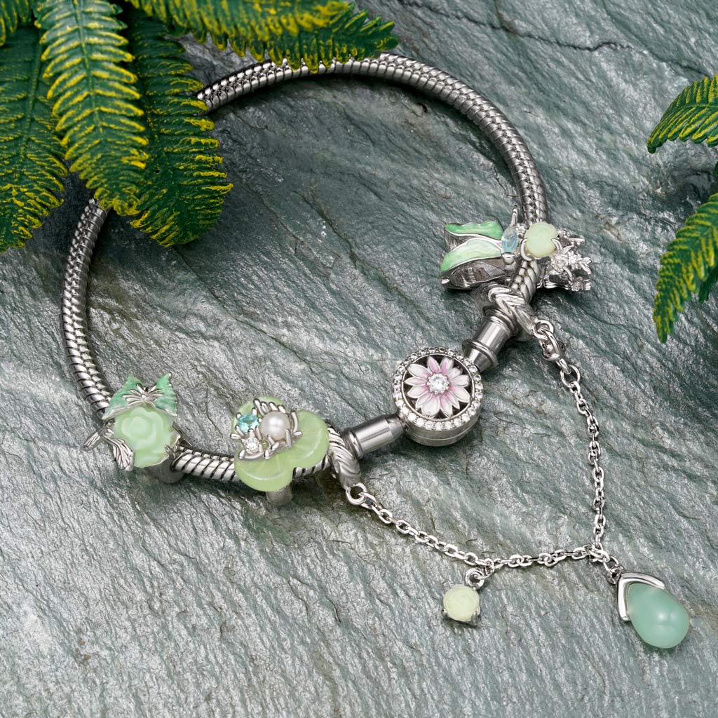 Gnoce Spring Healing Green Flower Stopper Charm_2