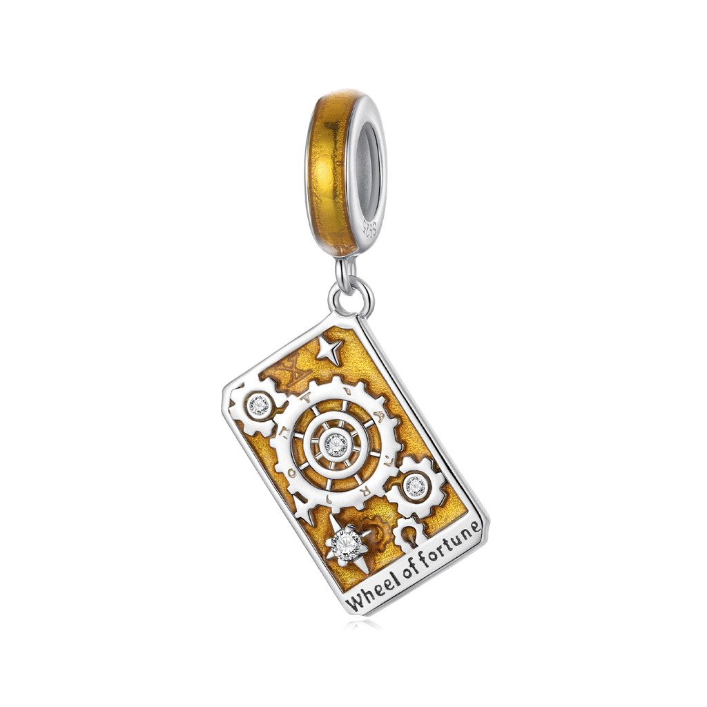 Gnoce Tarot Wheel of Fortune Pendant Dangle Charm_1