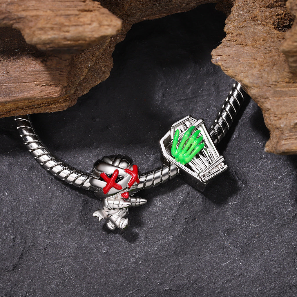 Gnoce Halloween Bandaged Mummy Charm_3