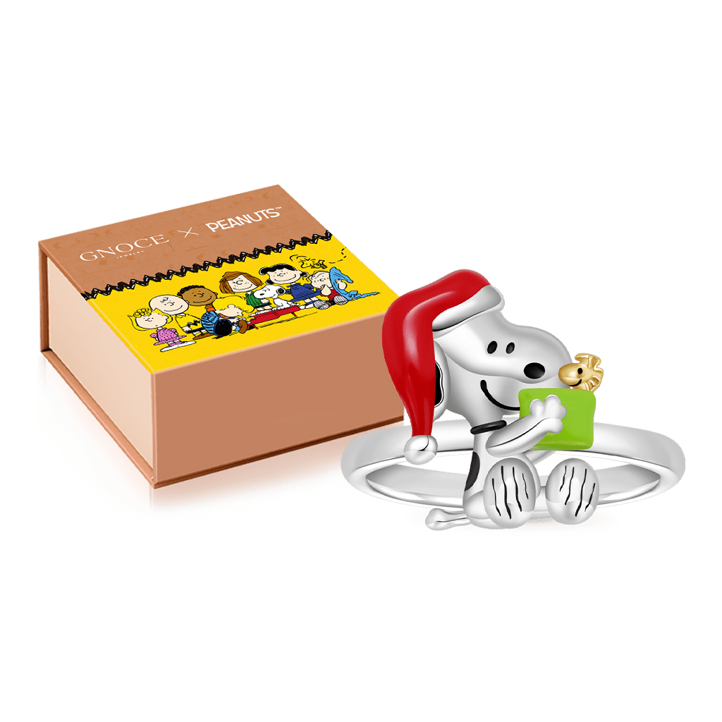 Gnoce Peanuts Christmas Snoopy Ring_2