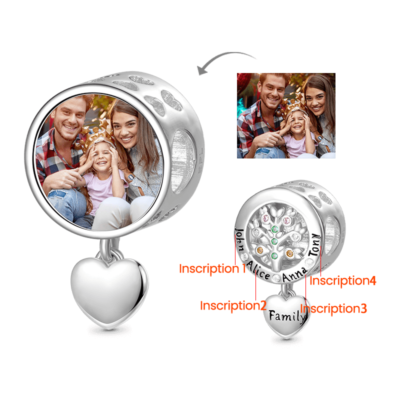 Gnoce Family Tree Engravable Photo Charm_2
