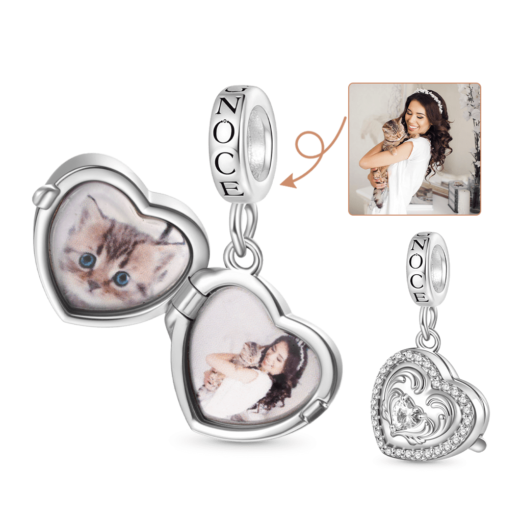 Gnoce 'In My Heart'  Love Multiple Photo Pendant Dangle Charm_6