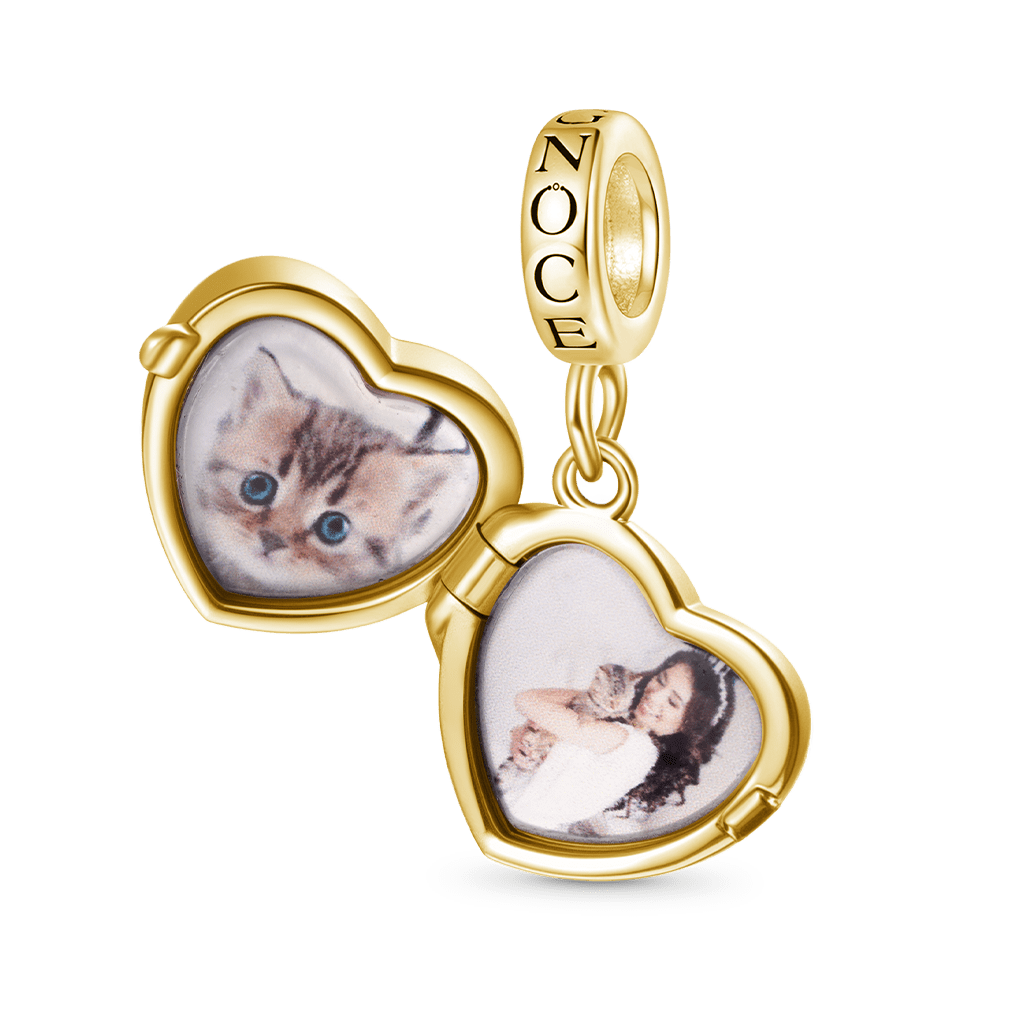 Gnoce 'In My Heart'  Love Multiple Photo Pendant Dangle Charm_5