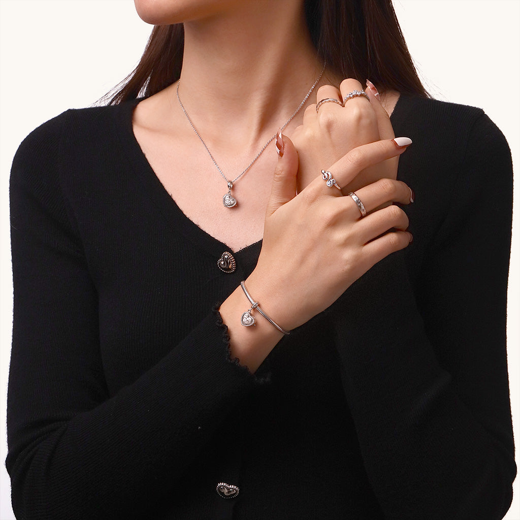 Gnoce 'In My Heart'  Love Multiple Photo Pendant Dangle Charm_4