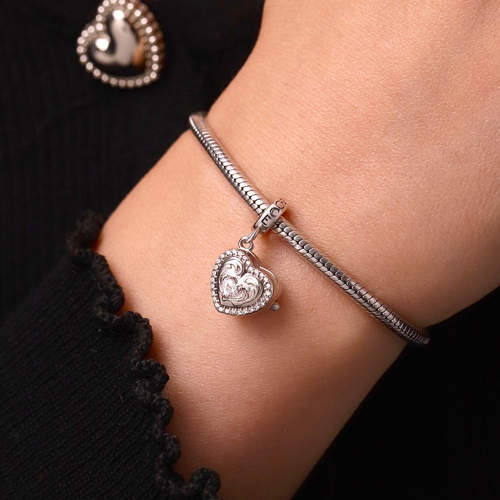 Gnoce 'In My Heart'  Love Multiple Photo Pendant Dangle Charm_2