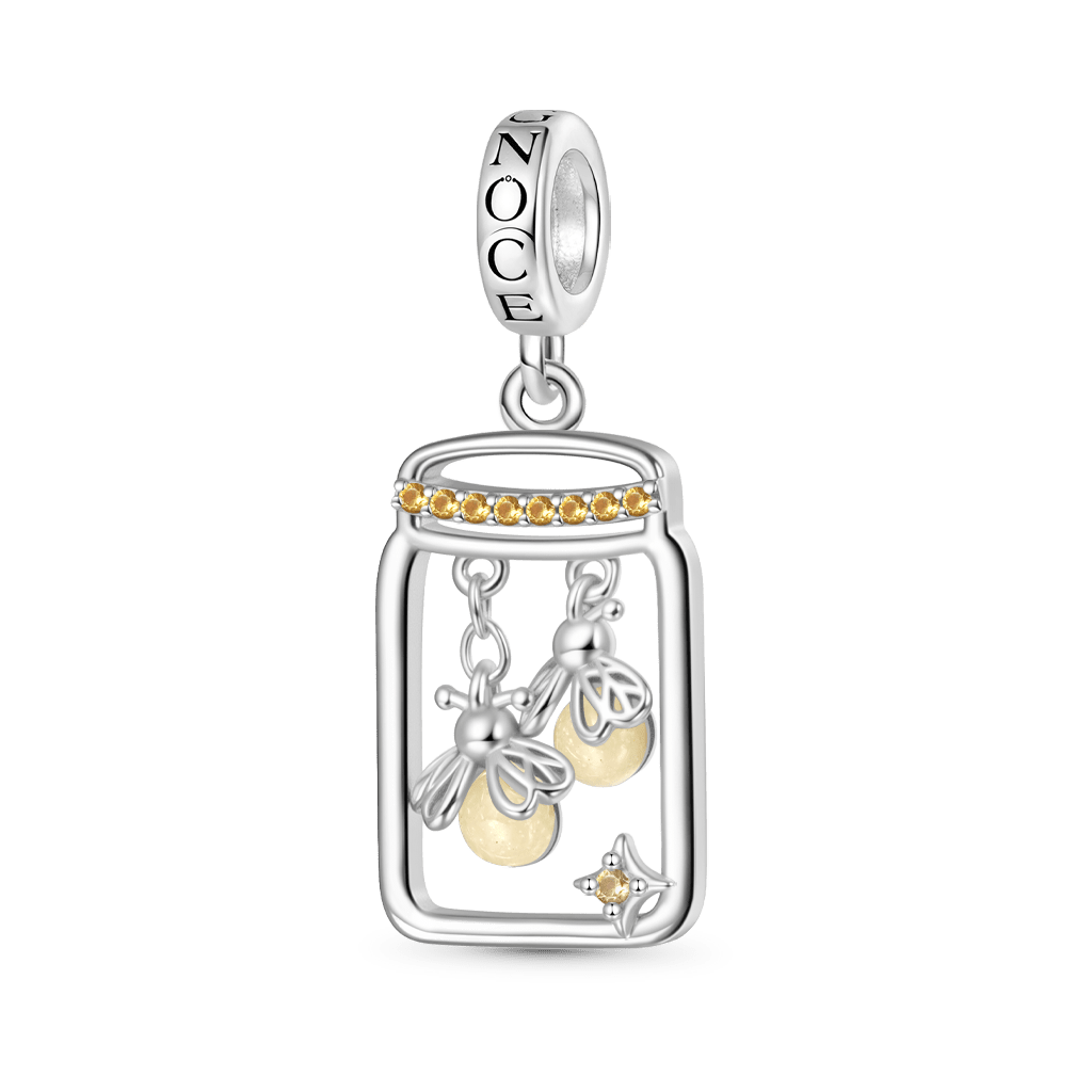 Gnoce Glow-in-the-Dark Firefly Bottle Pendant Dangle Charm_2