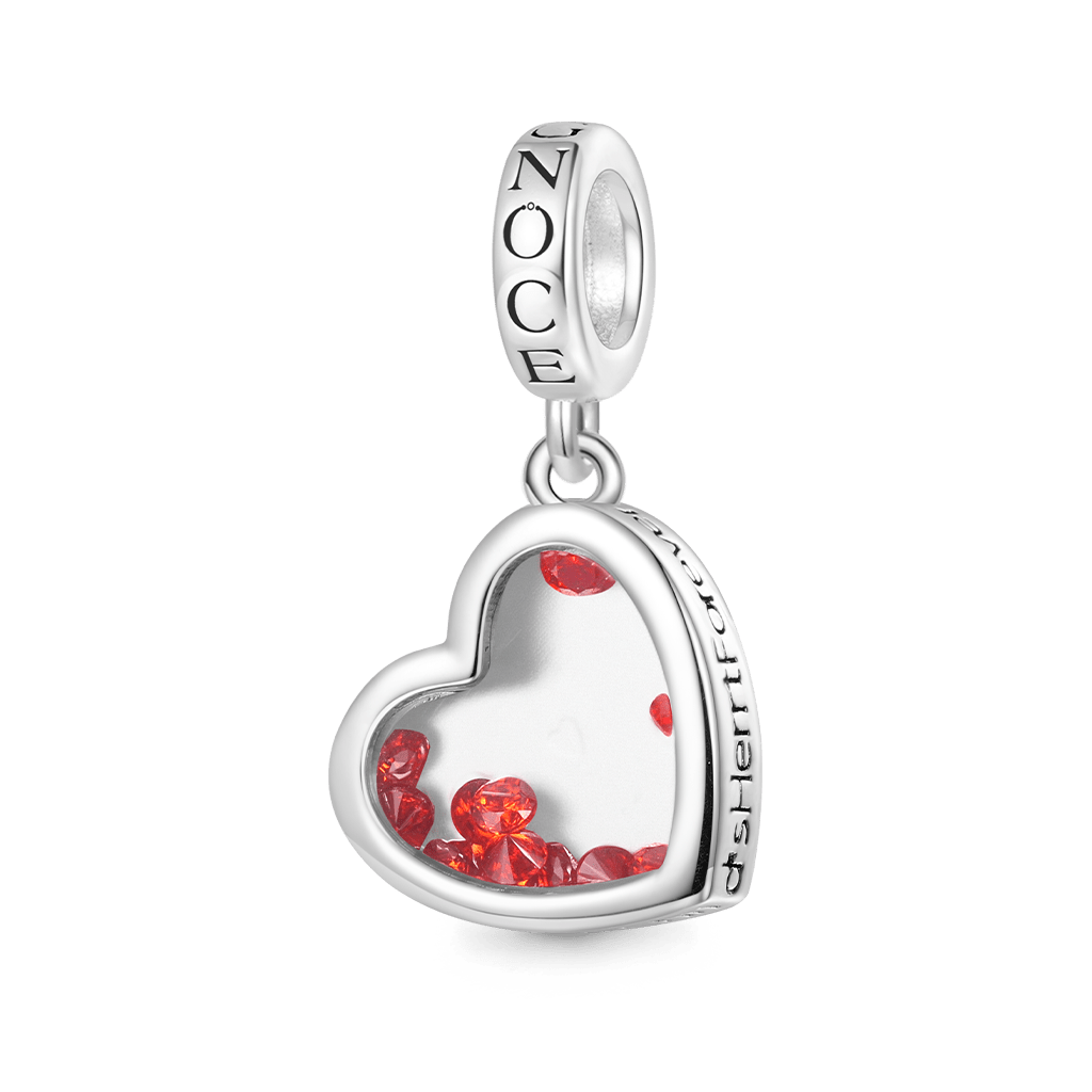Gnoce Mother's Day Birthstones Forever Heart Pendant Dangle Charm_2