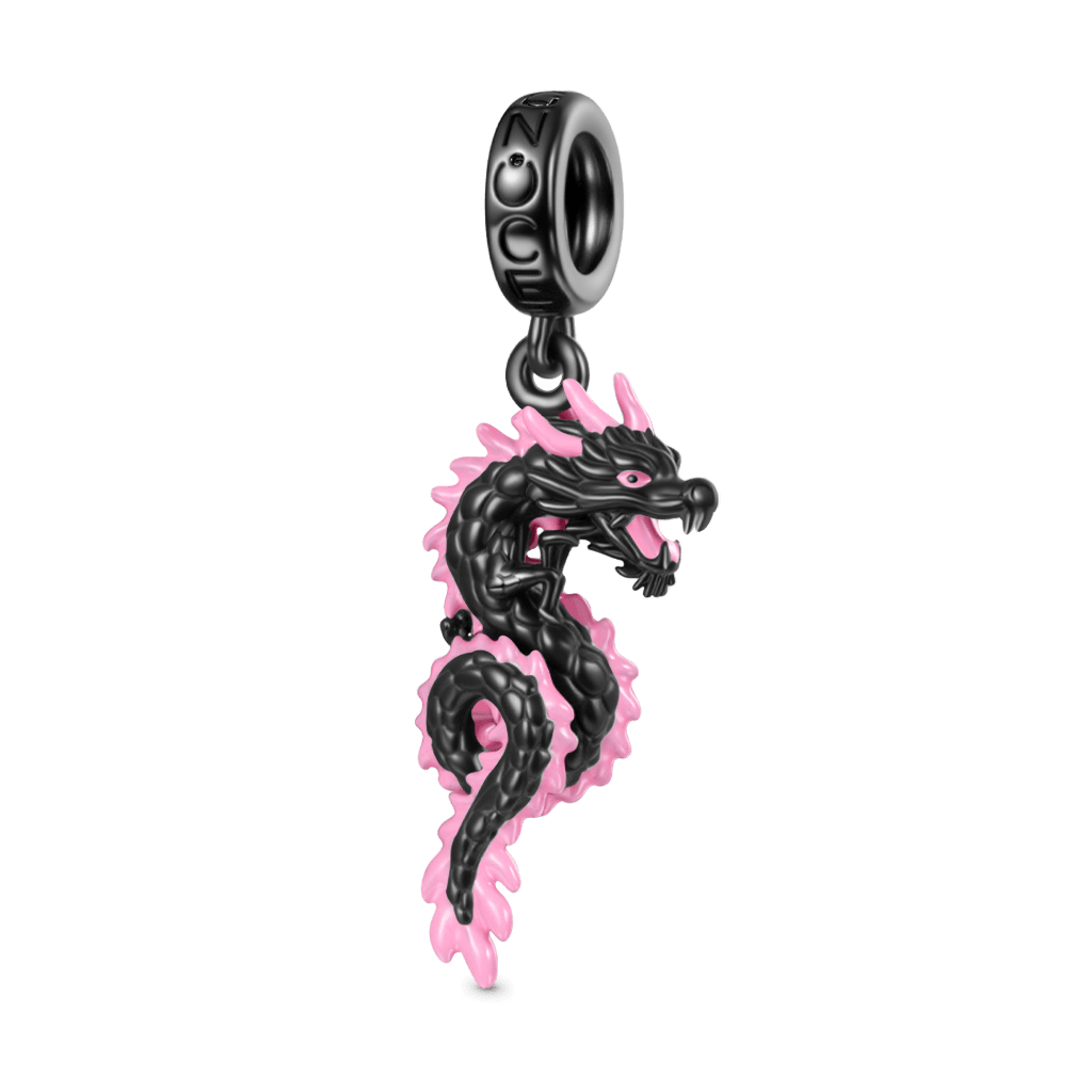 Gnoce Glow-in-the-Dark Black Dragon Pendant Dangle Charm_2