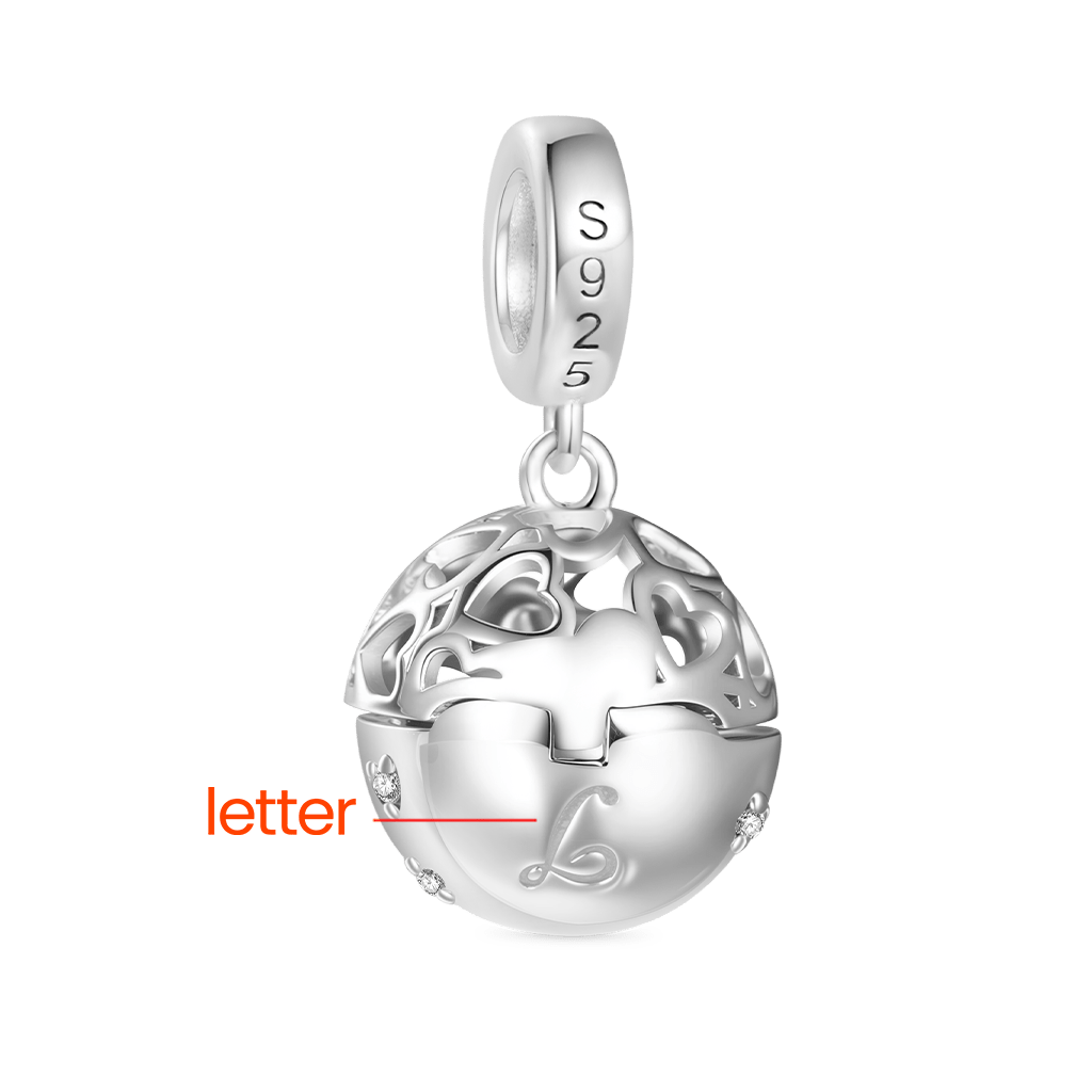 Gnoce Surprise Ball with Birthstone Ring Pendant Dangle Charm_4