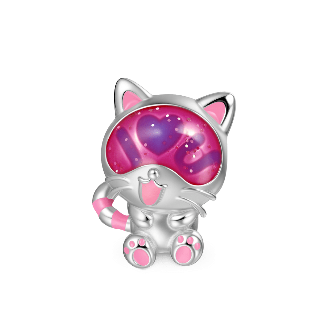 Gnoce Secret Message 'Love U' Cat Glow-in-the-Dark Charm_2