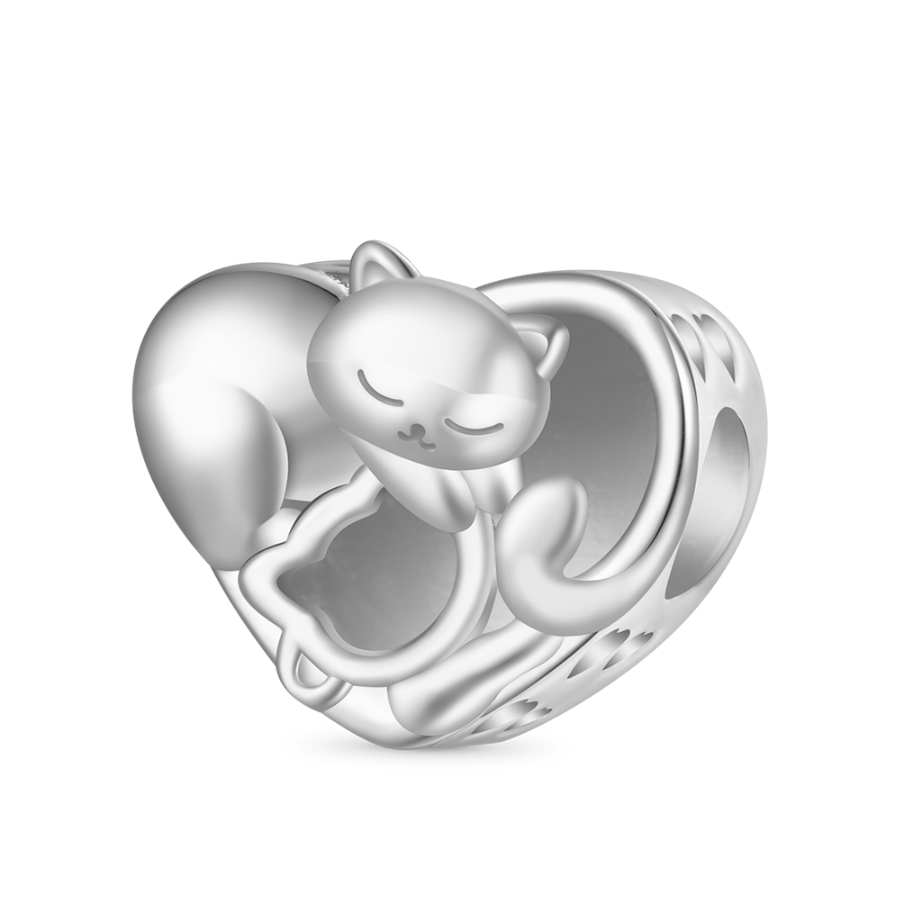 Gnoce Cat Love Personalized Photo Charm_2