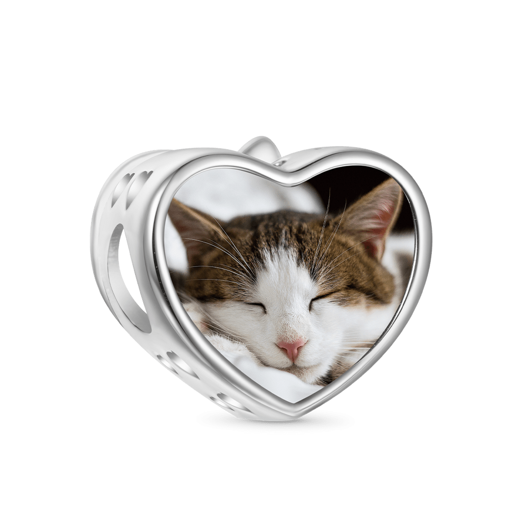 Gnoce Cat Love Personalized Photo Charm_3