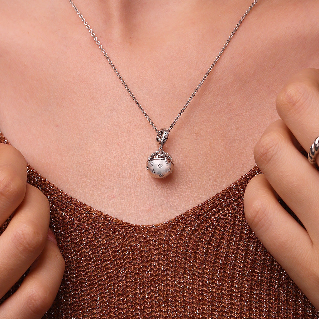 Gnoce Surprise Ball with Birthstone Ring Pendant Dangle Charm_7