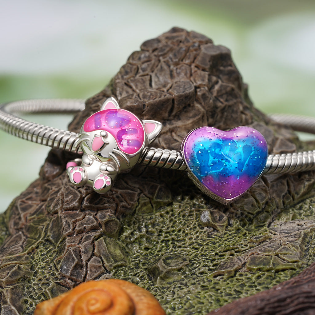 Gnoce Secret Message 'Love U' Cat Glow-in-the-Dark Charm_4