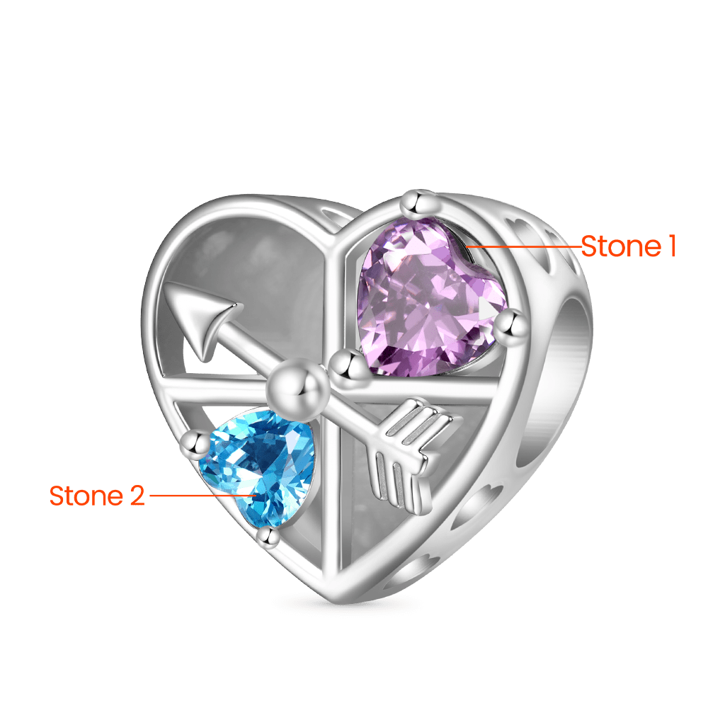 Gnoce Engravable Love Clock Rotating Arrow Charm_3