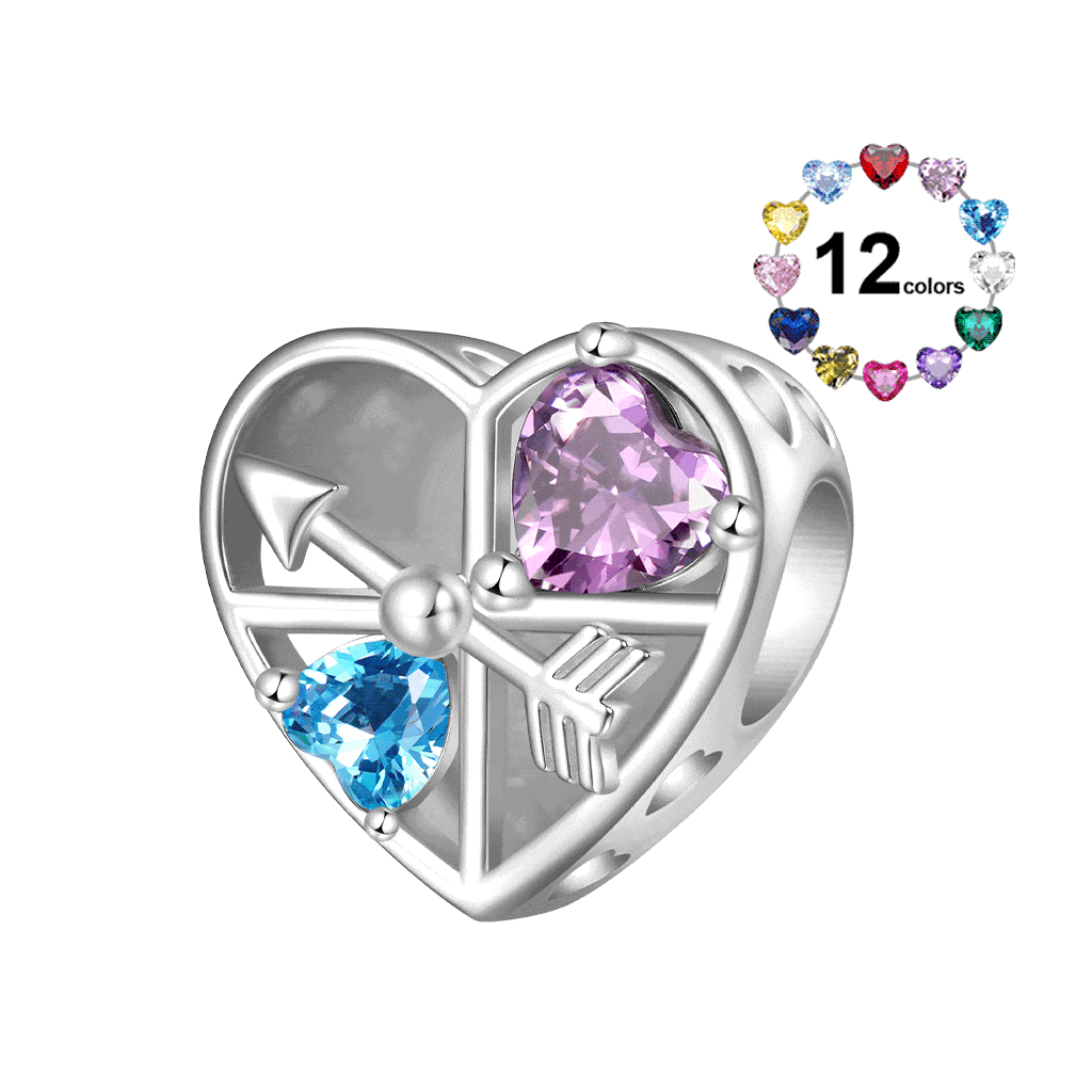 Gnoce Engravable Love Clock Rotating Arrow Charm_1
