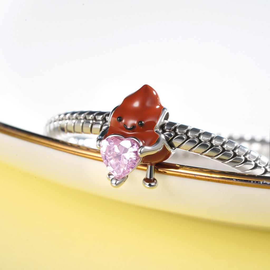 Gnoce Valentine's Day Poop Embraces Heart Charm_4