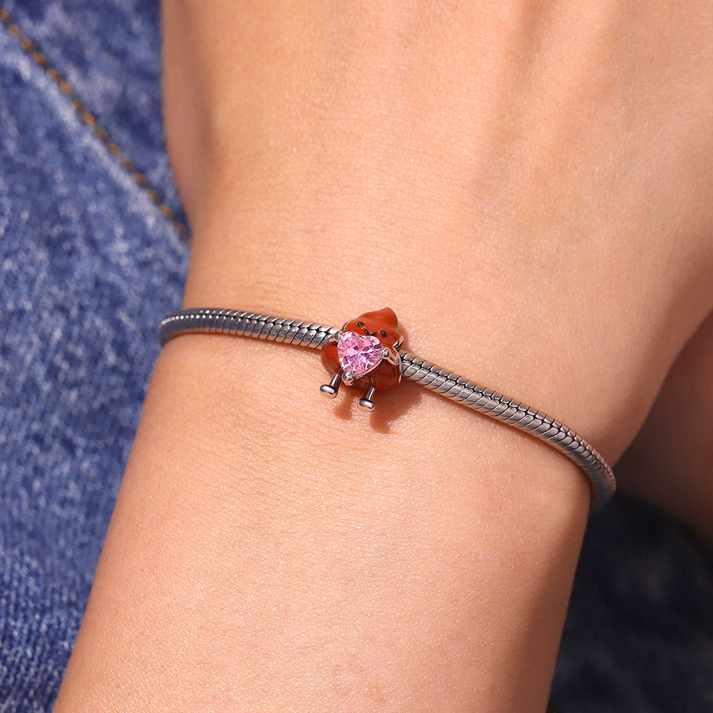 Gnoce Valentine's Day Poop Embraces Heart Charm_6