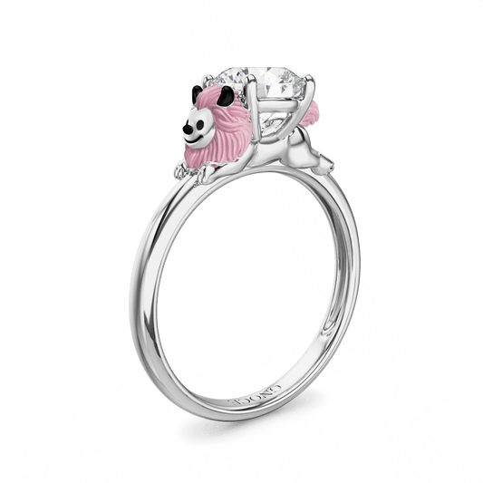 Gnoce Jinx Monster Embraces Moissanite Round Cut Ring_1