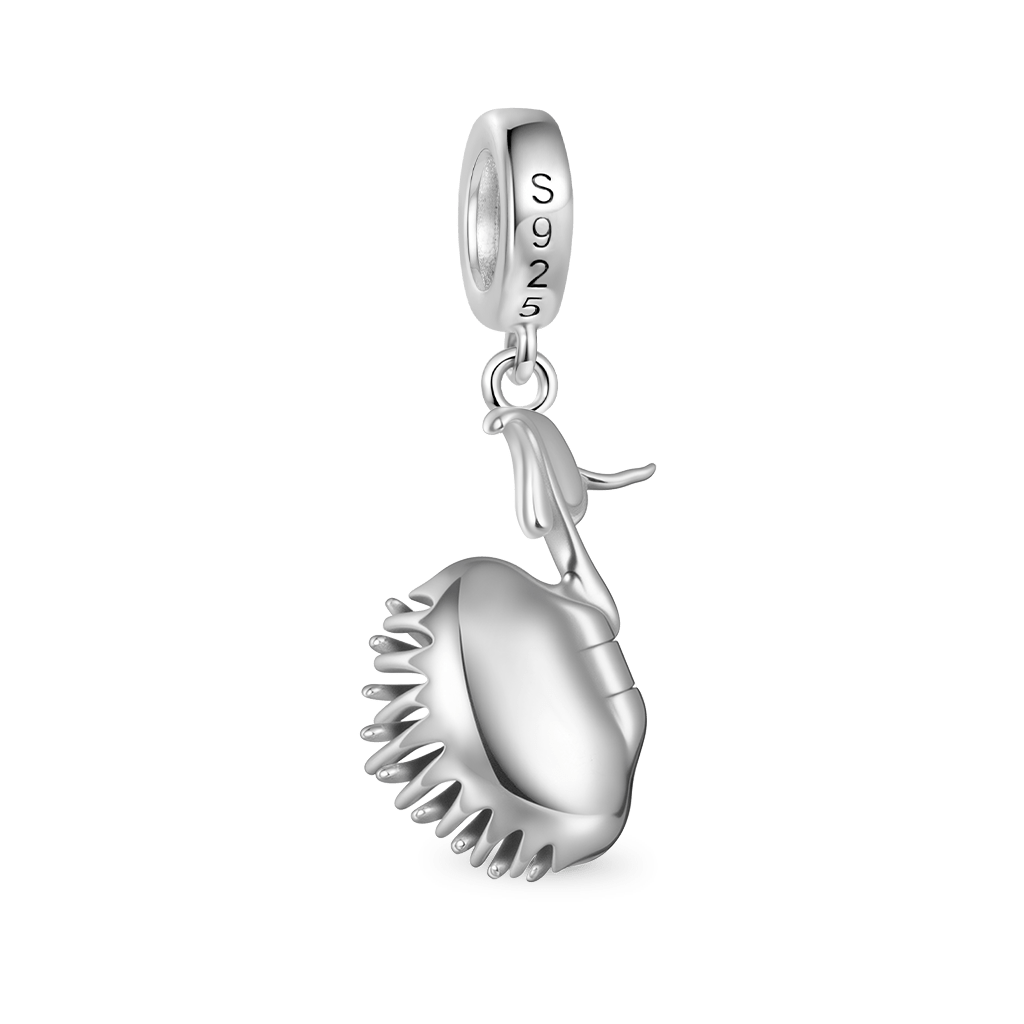 Gnoce Openable Venus flytrap Birthstone Pendant Dangle Charm_4