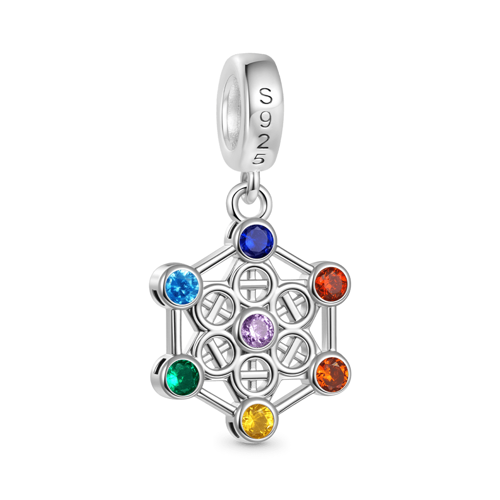 Gnoce Chakra Healing Glow-in-the-Dark Pendant Dangle Charm_3