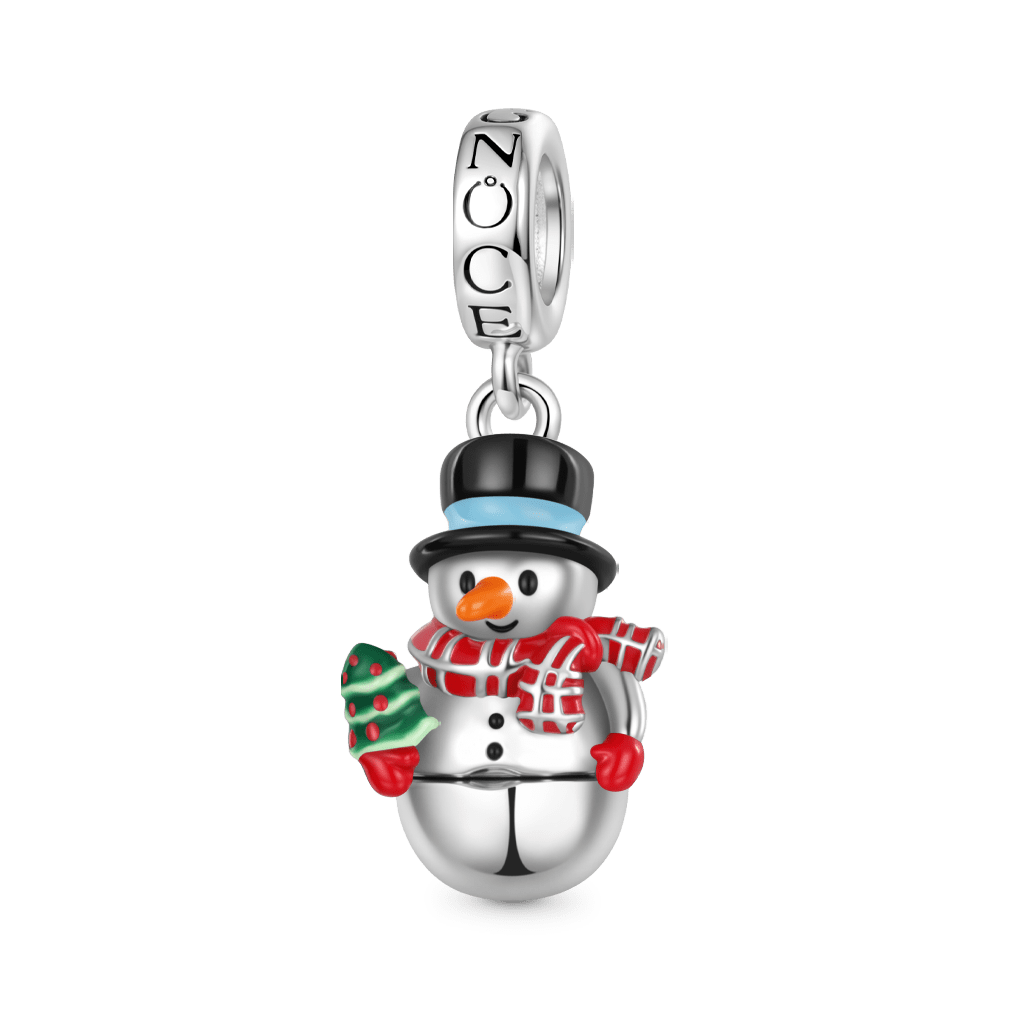 Gnoce Openable Christmas Snowman Birthstone Pendant Dangle Charm_2