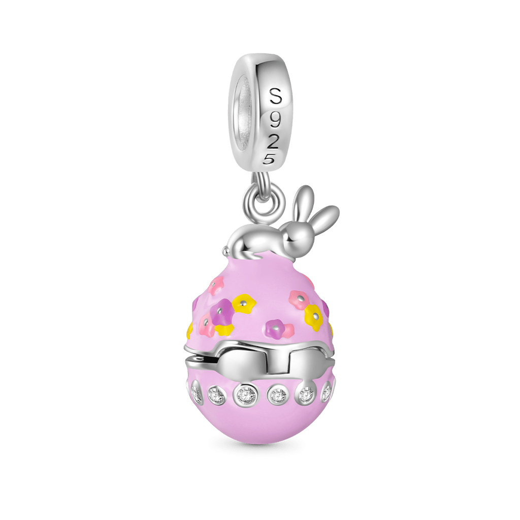 Gnoce Openable Easter Egg Birthstone Pendant Dangle Charm_3