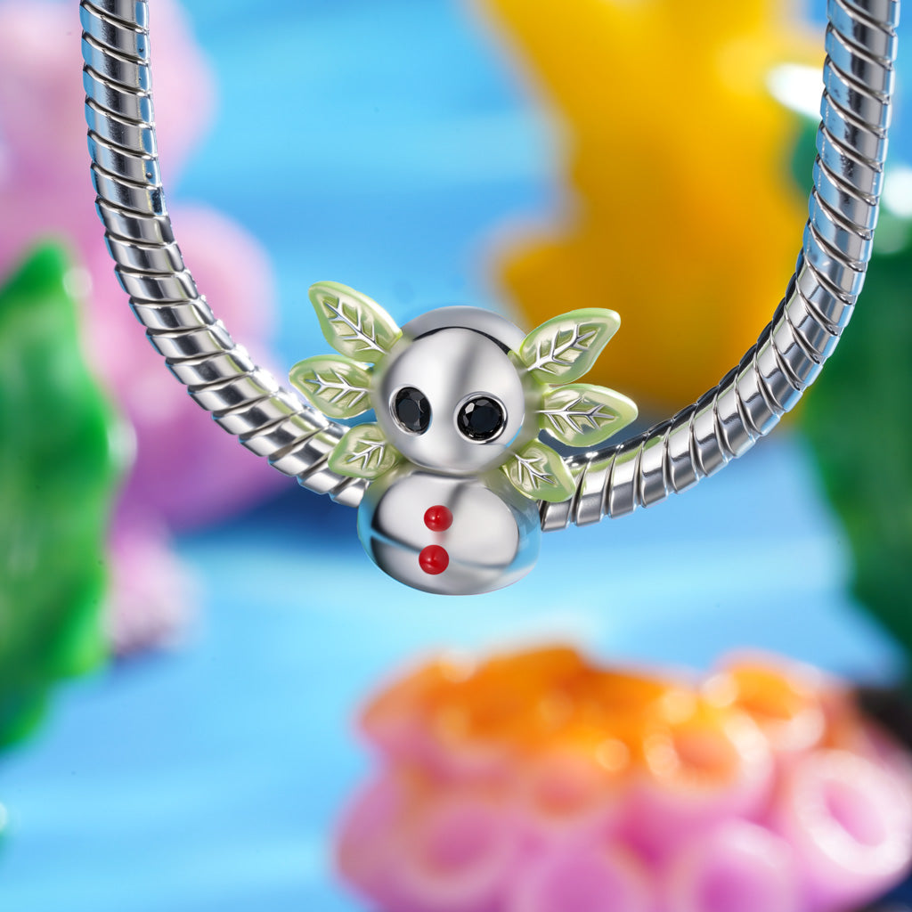 Gnoce Christmas Mexican Axolotl Snowman Glow-in-the-Dark Charm_4