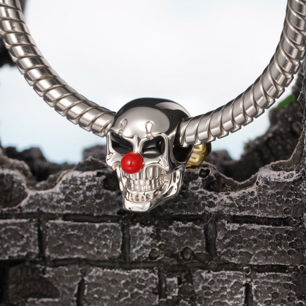 Gnoce Holloween Clown skull Charm_3