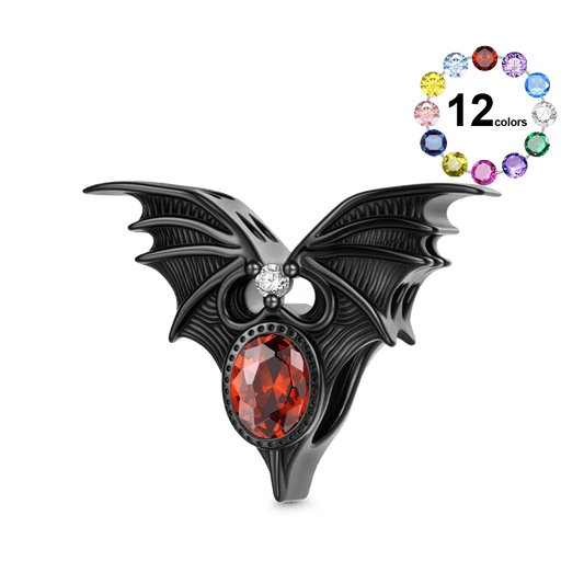 Gnoce Holloween Bat Birthstone Charm_1