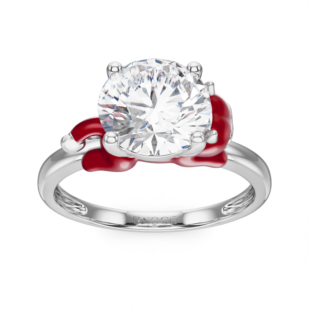 Gnoce Devil Embraces Moissanite Round Cut Ring_2