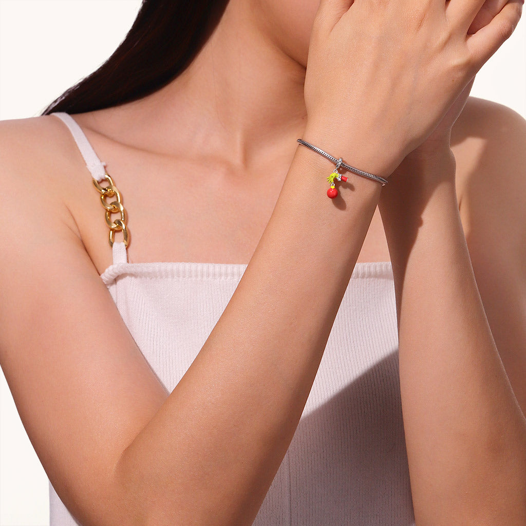 Gnoce Grinch Christmas Ball Pendant Dangle Charm_4