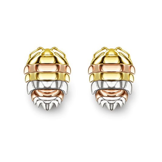 Gnoce Rainbow Isopod Insect Stud Earrings_1