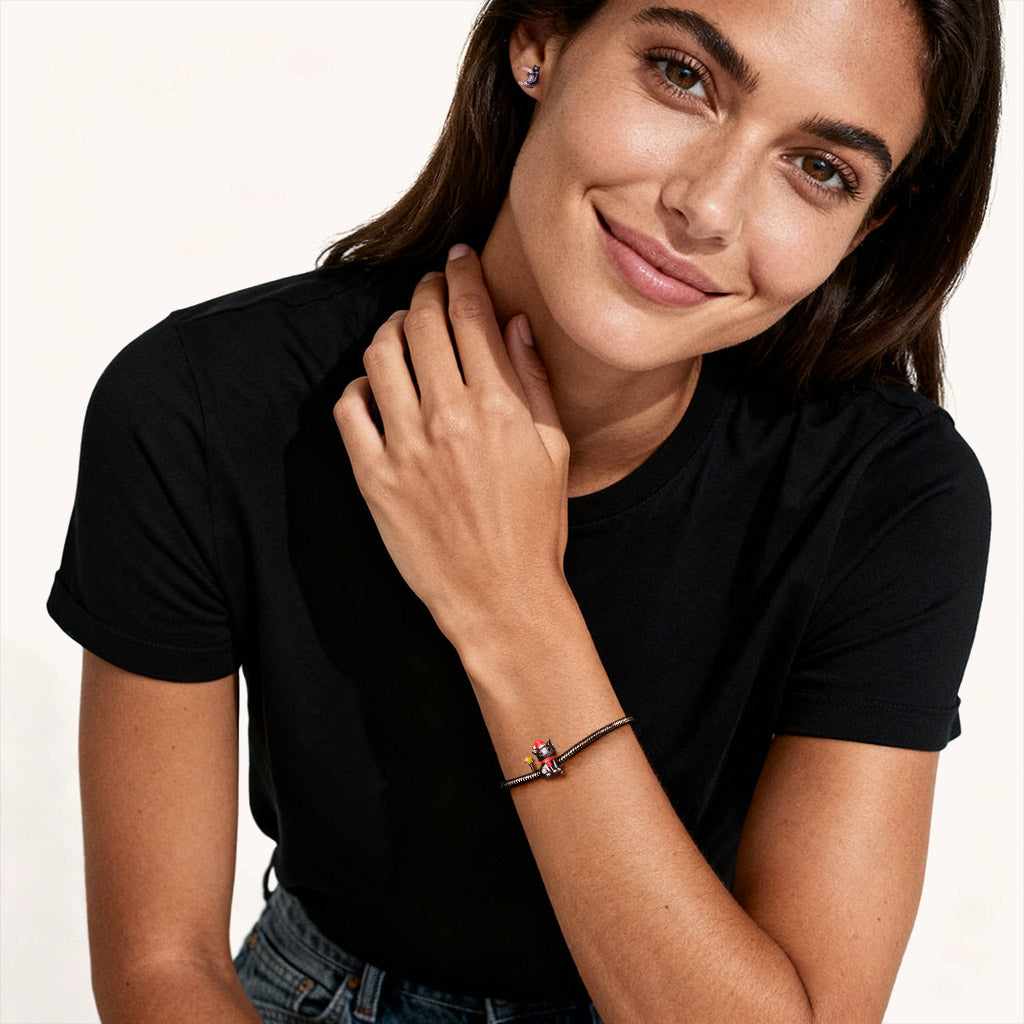 Gnoce Christmas Black Cat Glow-in-the-Dark Charm_4