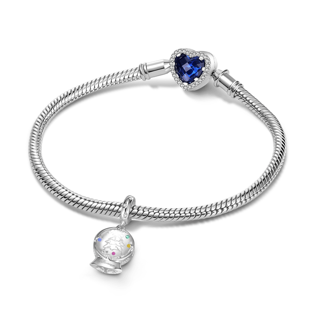 Gnoce Christmas Crystal Ball Pendant Dangle Charm_3