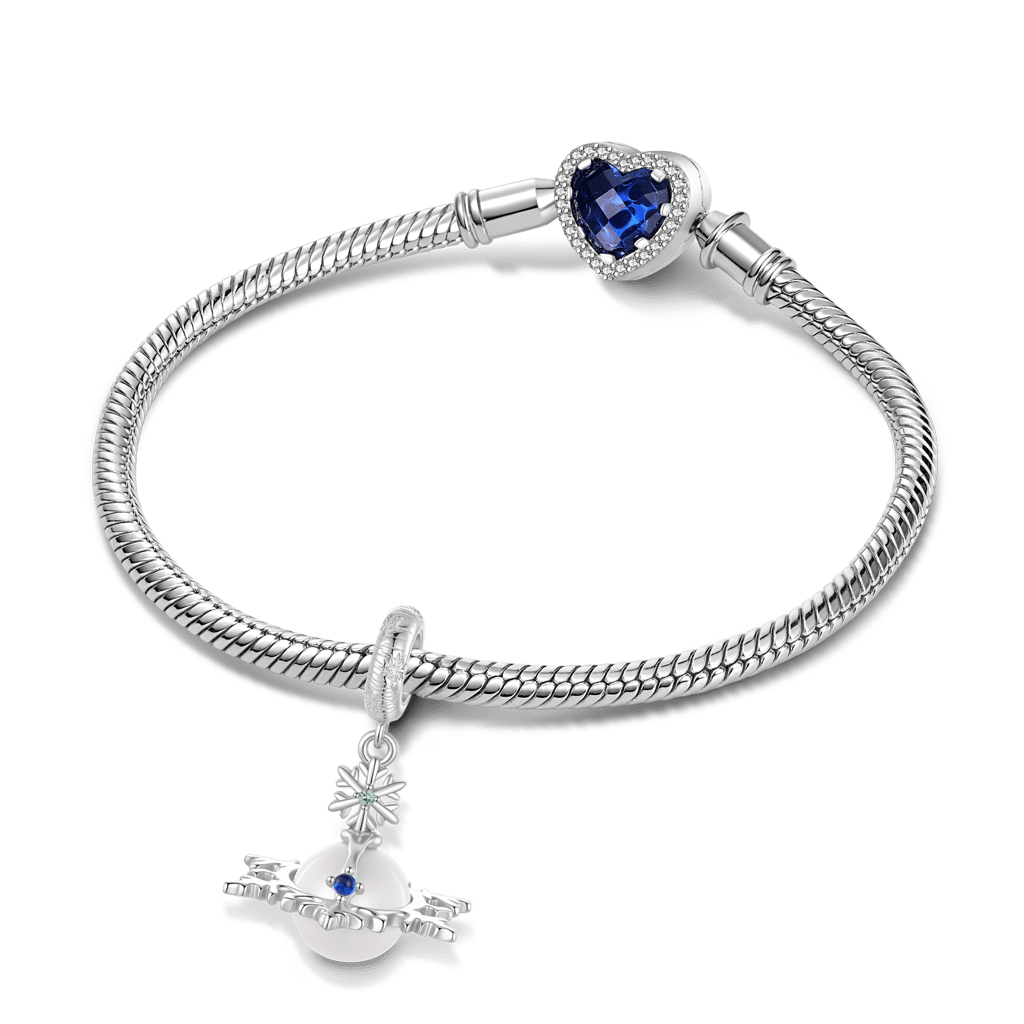 Gnoce Dreamy Pearl Snowflake Planet Pendant Dangle Charm_3