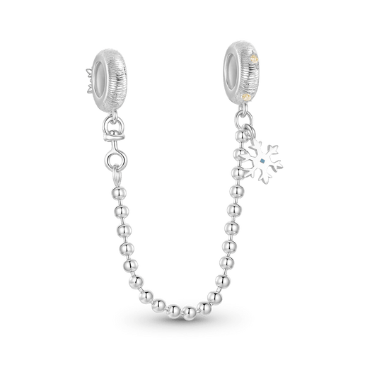 Gnoce Romantic Winter Snowflakes Safety Chain_4