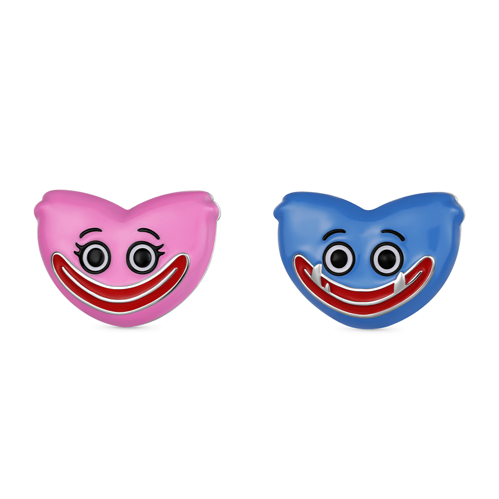 Gnoce Poppy Playtime Huggy Wuggy & Kissy Missy Stud Earrings_1