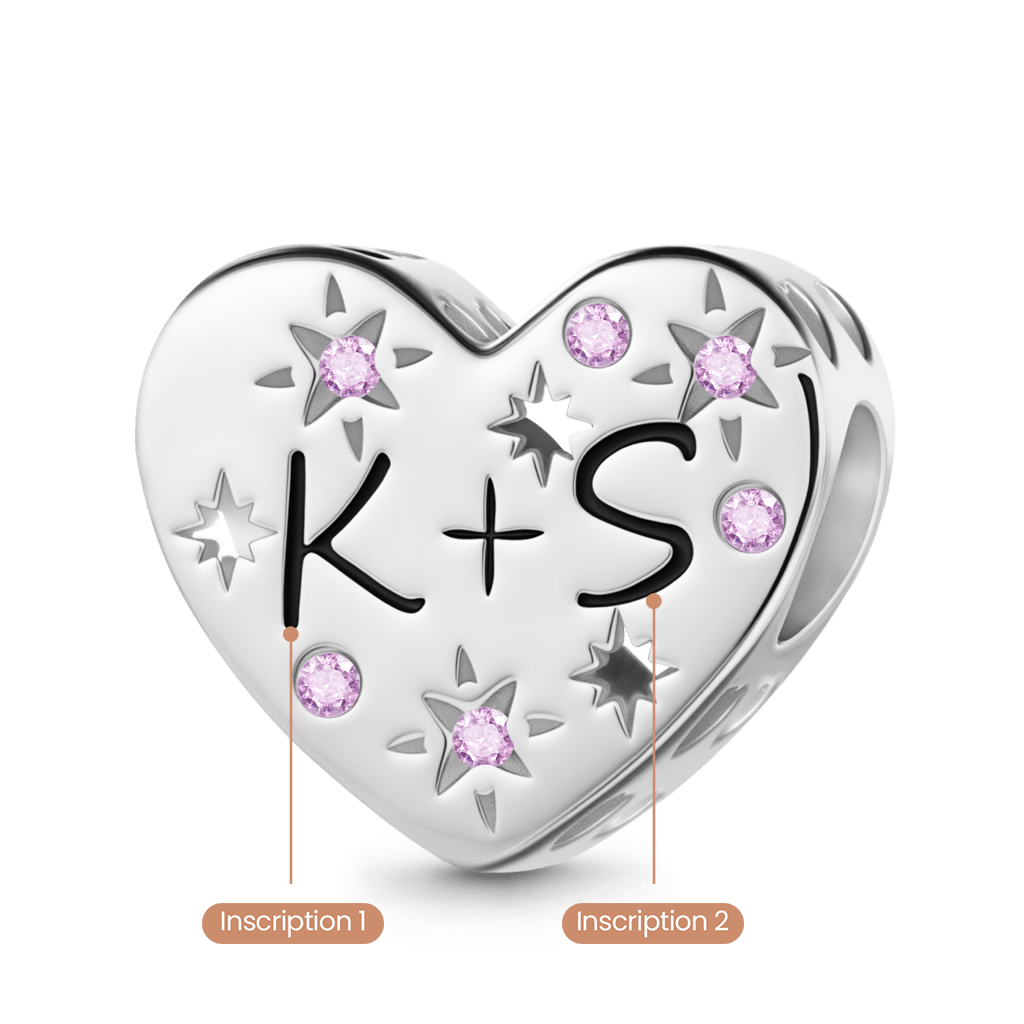 Gnoce Hollow Heart-Shaped Engravable Charm_2