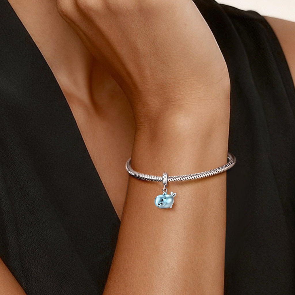 Gnoce Blue Sea Lion Pendant Dangle Charm_2