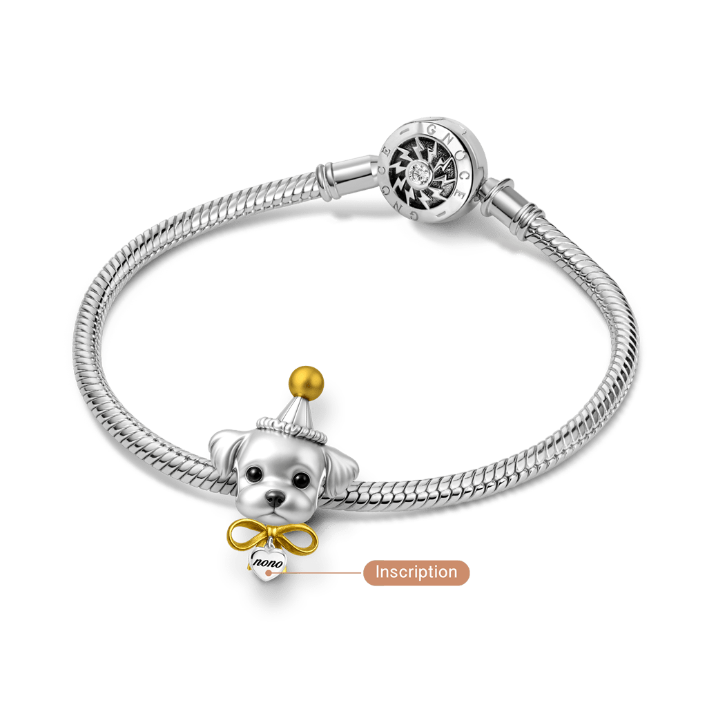 Gnoce Engravable Puppy Birthday Charm_3