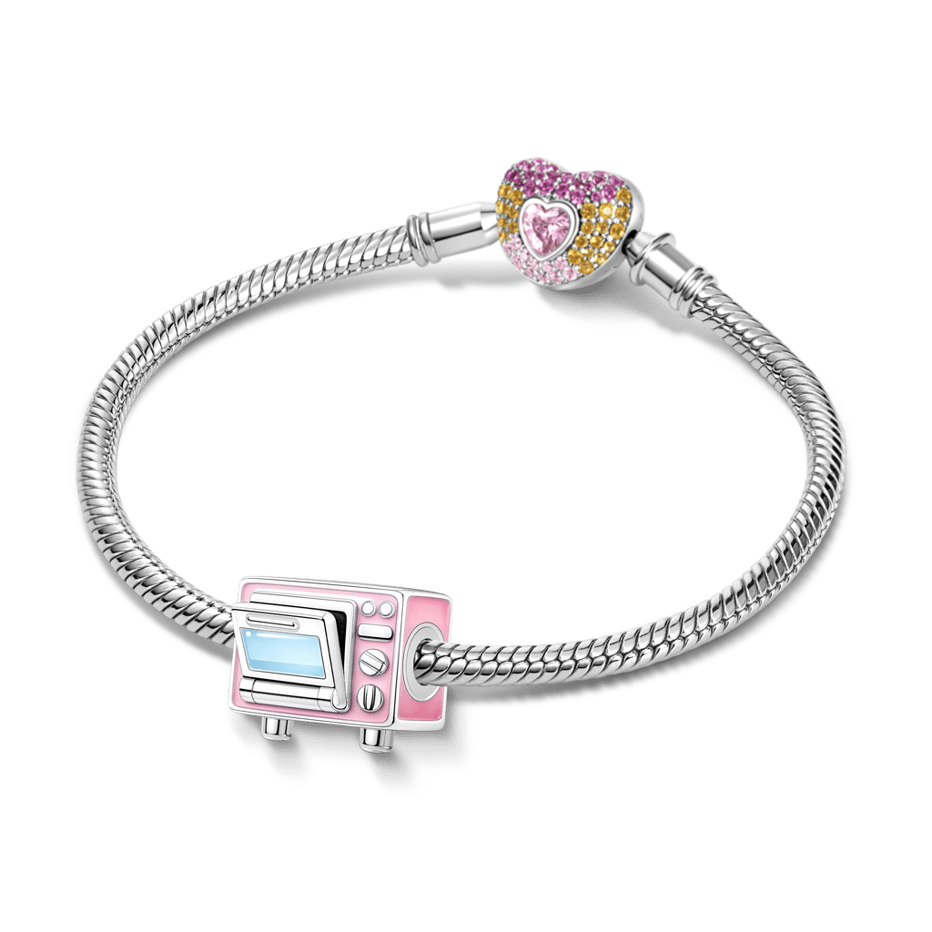 Gnoce Pink Microwave Pendant Dangle Charm_3