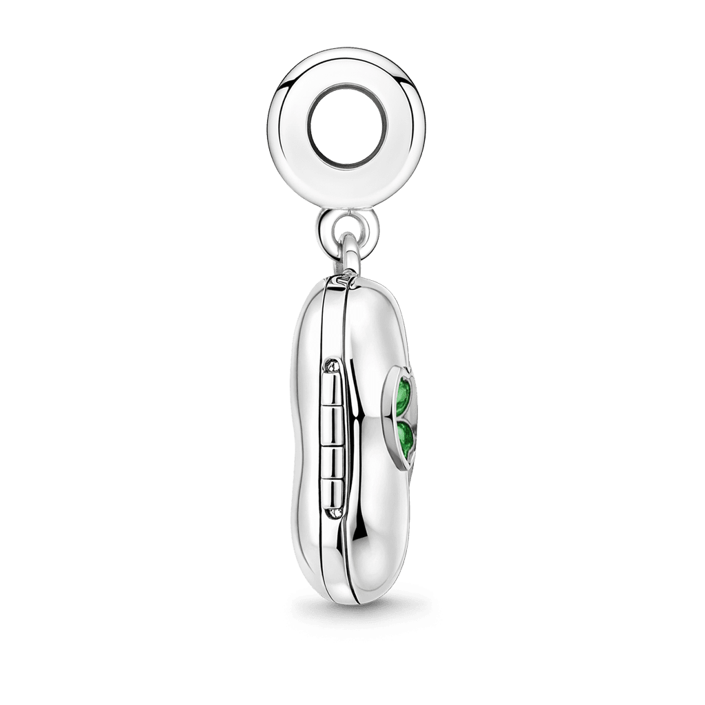 Gnoce Glow-in-the-Dark Lucky Clover Bean Pod Engravable Pendant Dangle Charm_5