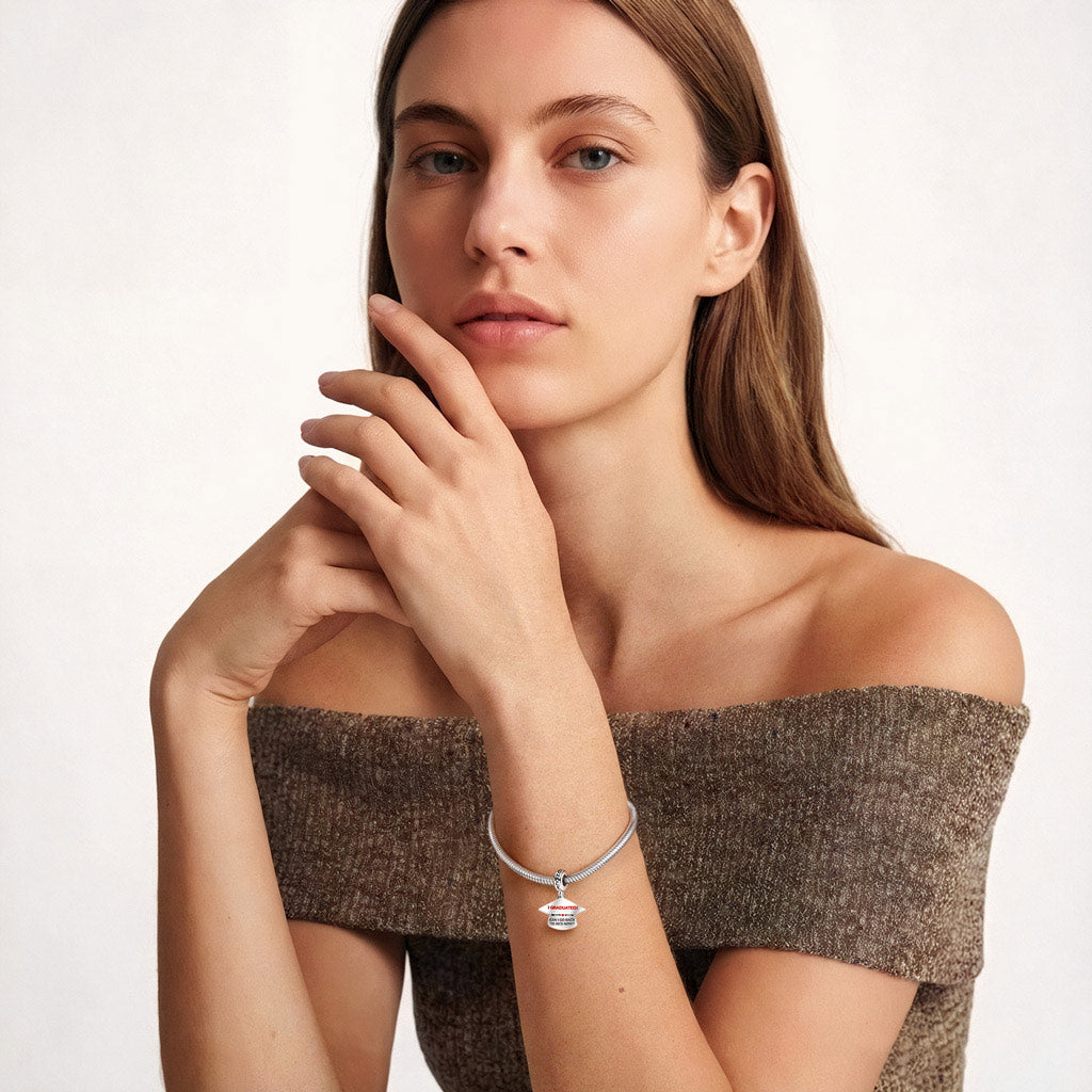 Gnoce Graduation Cap Customizable Pendant Dangle Charm_4