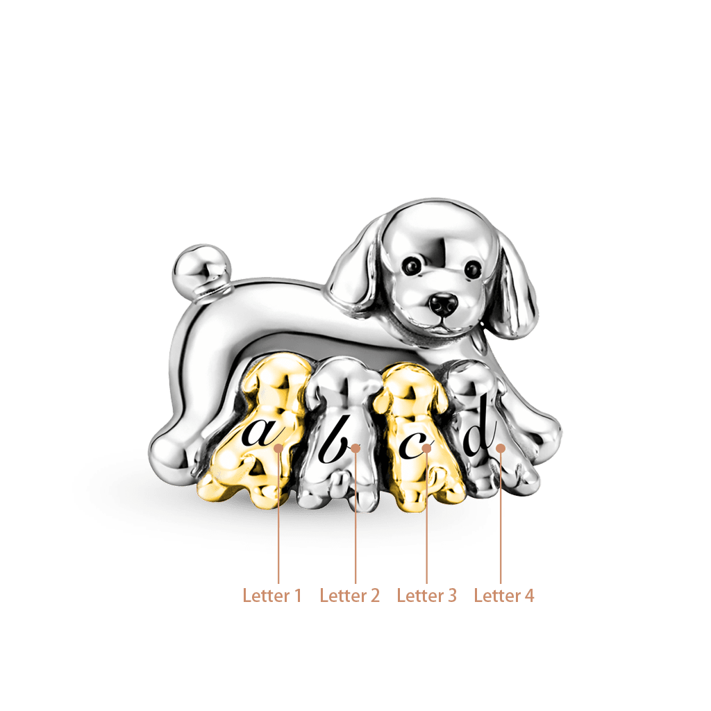 Gnoce Mother's Day Dog Mom Engravable Charm_2