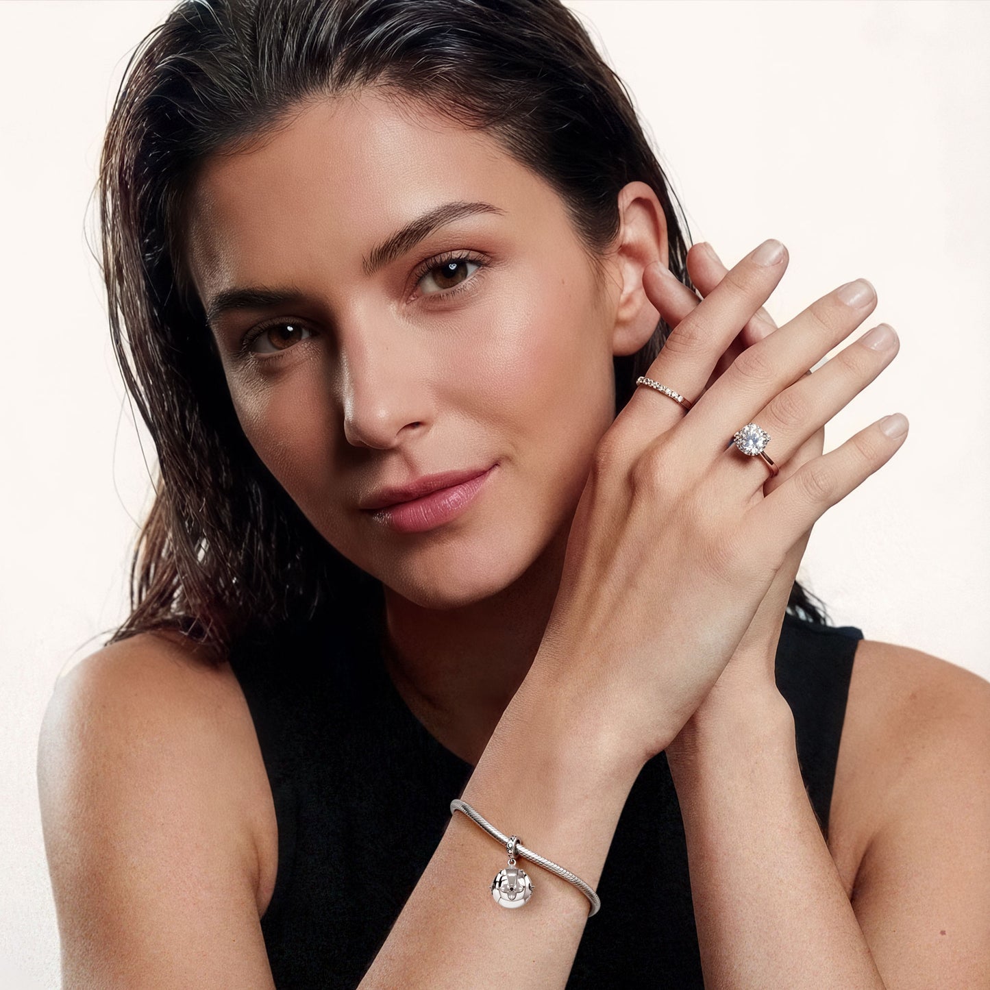 Gnoce Openable Ball Cross Pendant Dangle Charm_6