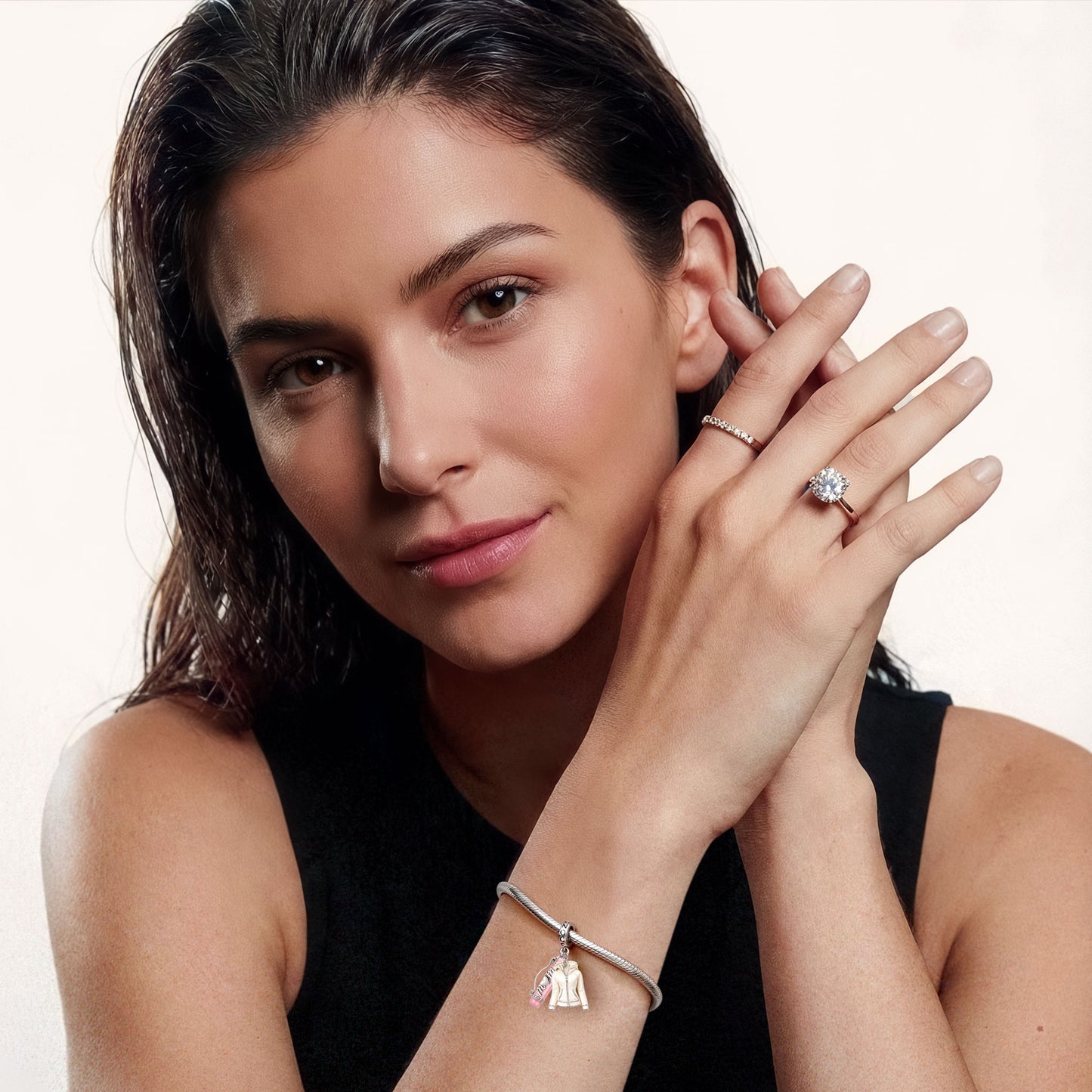 Gnoce Yoga Mom Pendant Dangle Charm_4