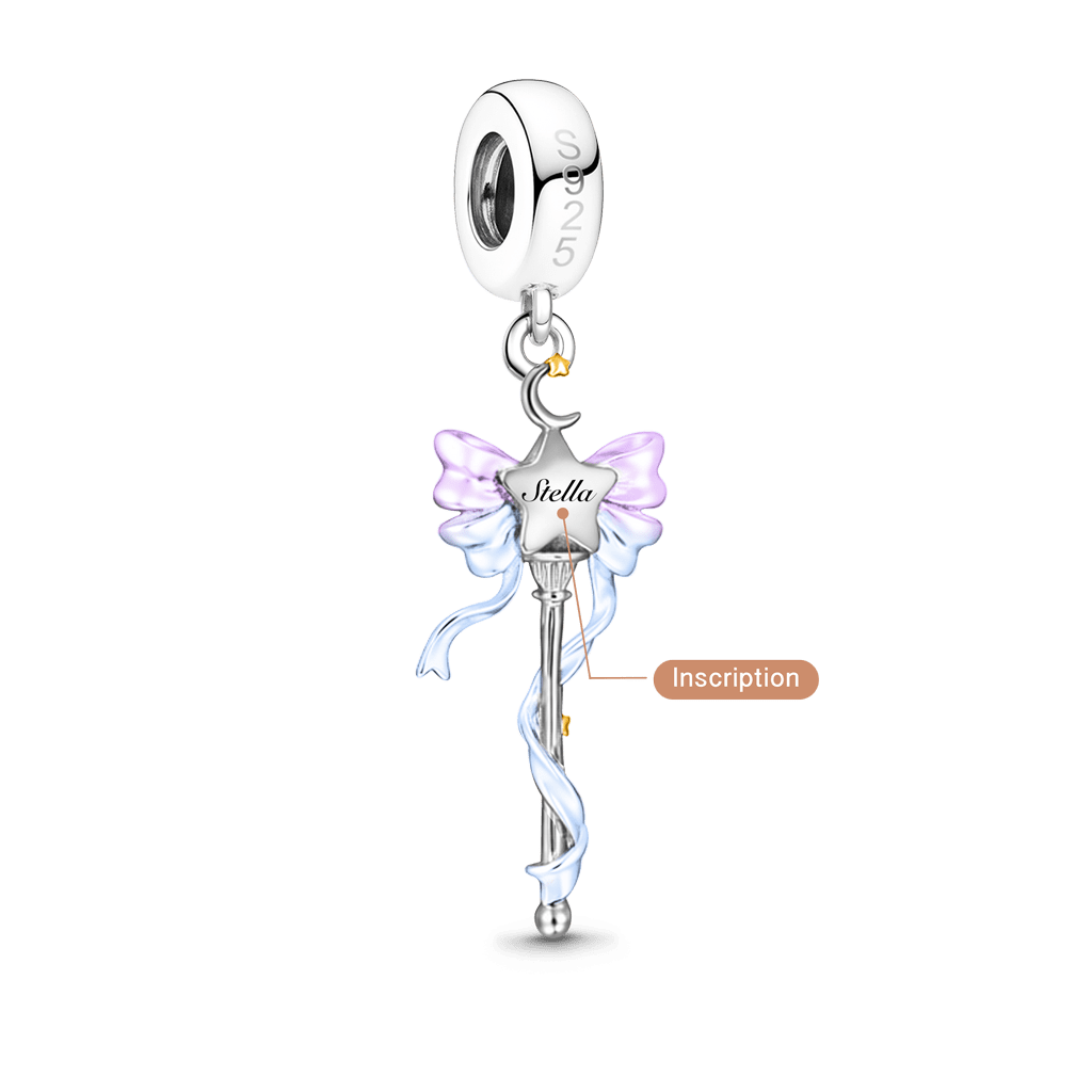 Gnoce Lucky Magic Wand Customized Birthstone Pendant Dangle Charm_5