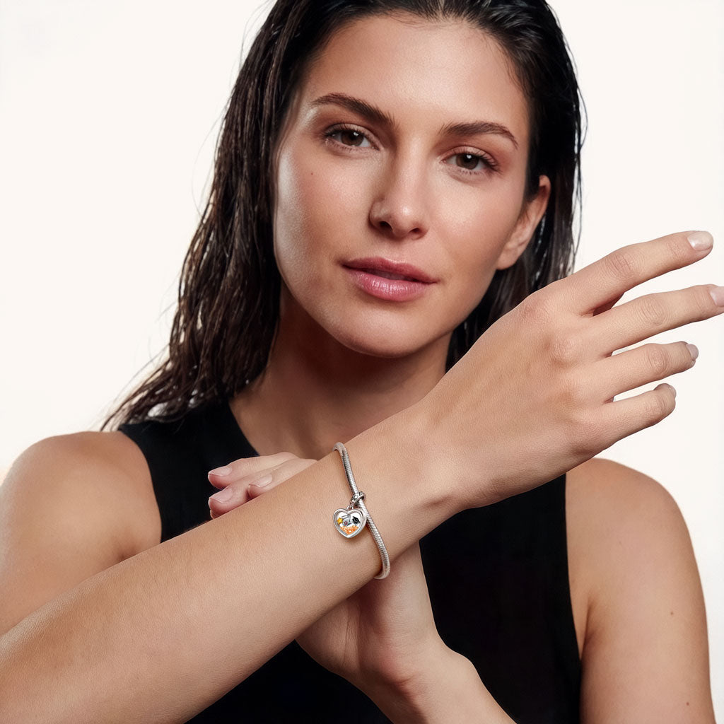 Gnoce Floating Cap, Diploma & Gold Star Heart Graduation Personlized Pendant Dangle Charm_4